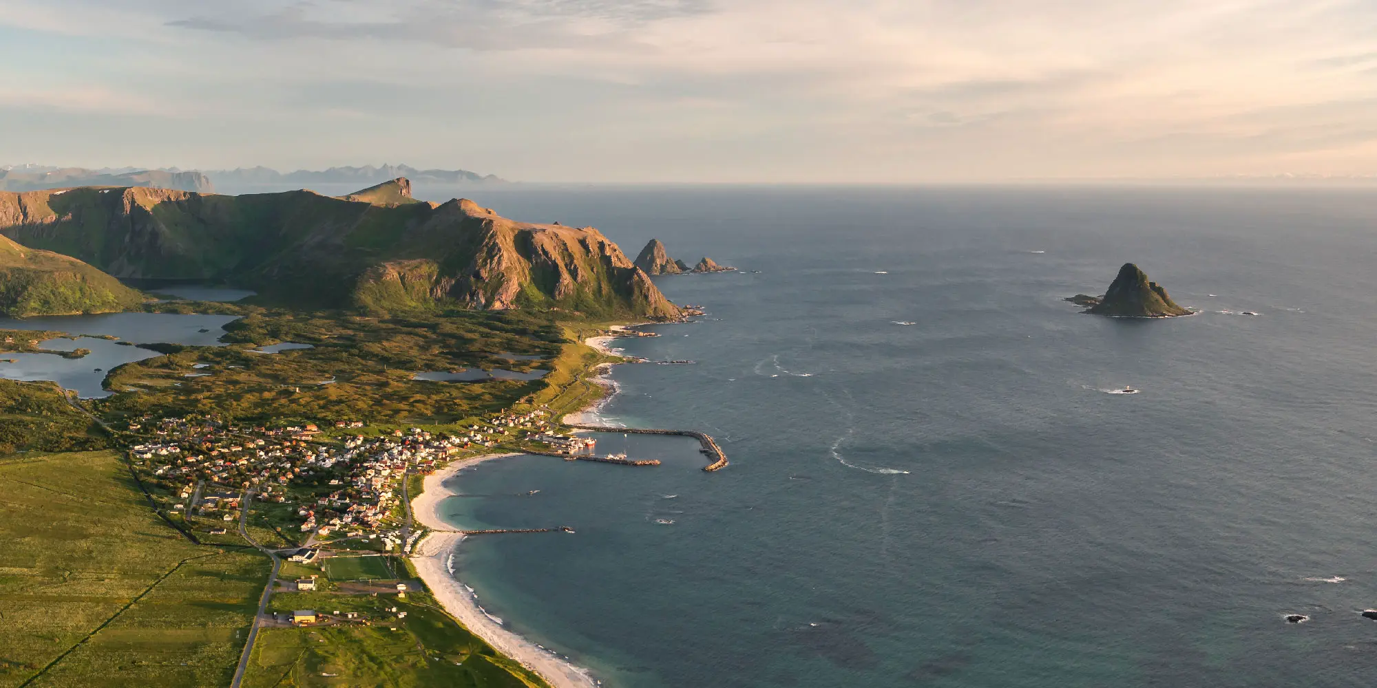 Panoramic view of Bleik